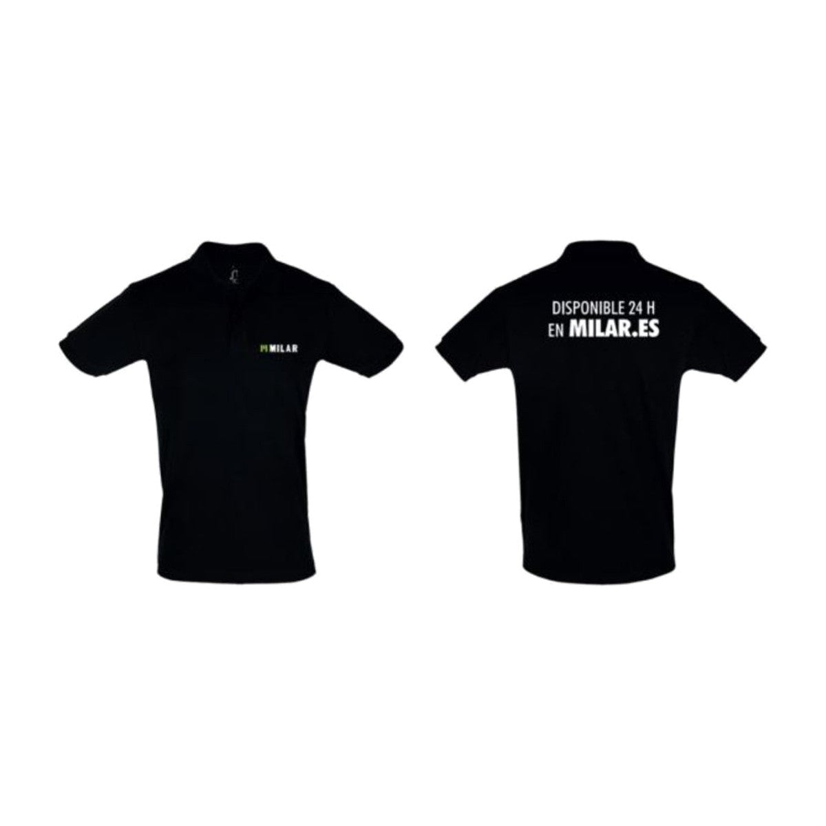 POLO NEGRO M/CORTA MILAR MUJER (L)