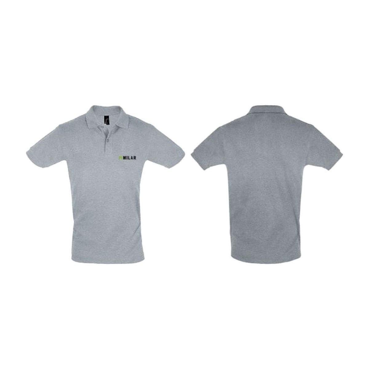 POLO GRIS M/CORTA MILAR HOMBRE (XL)