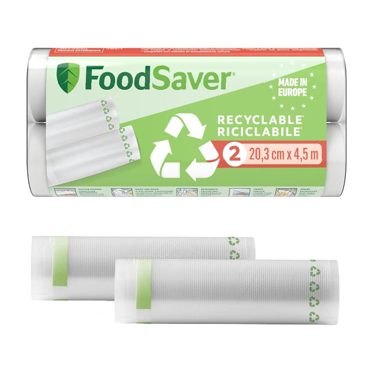 ROLLOS FOODSAVER FSRE2002X-01 2RL 20CM