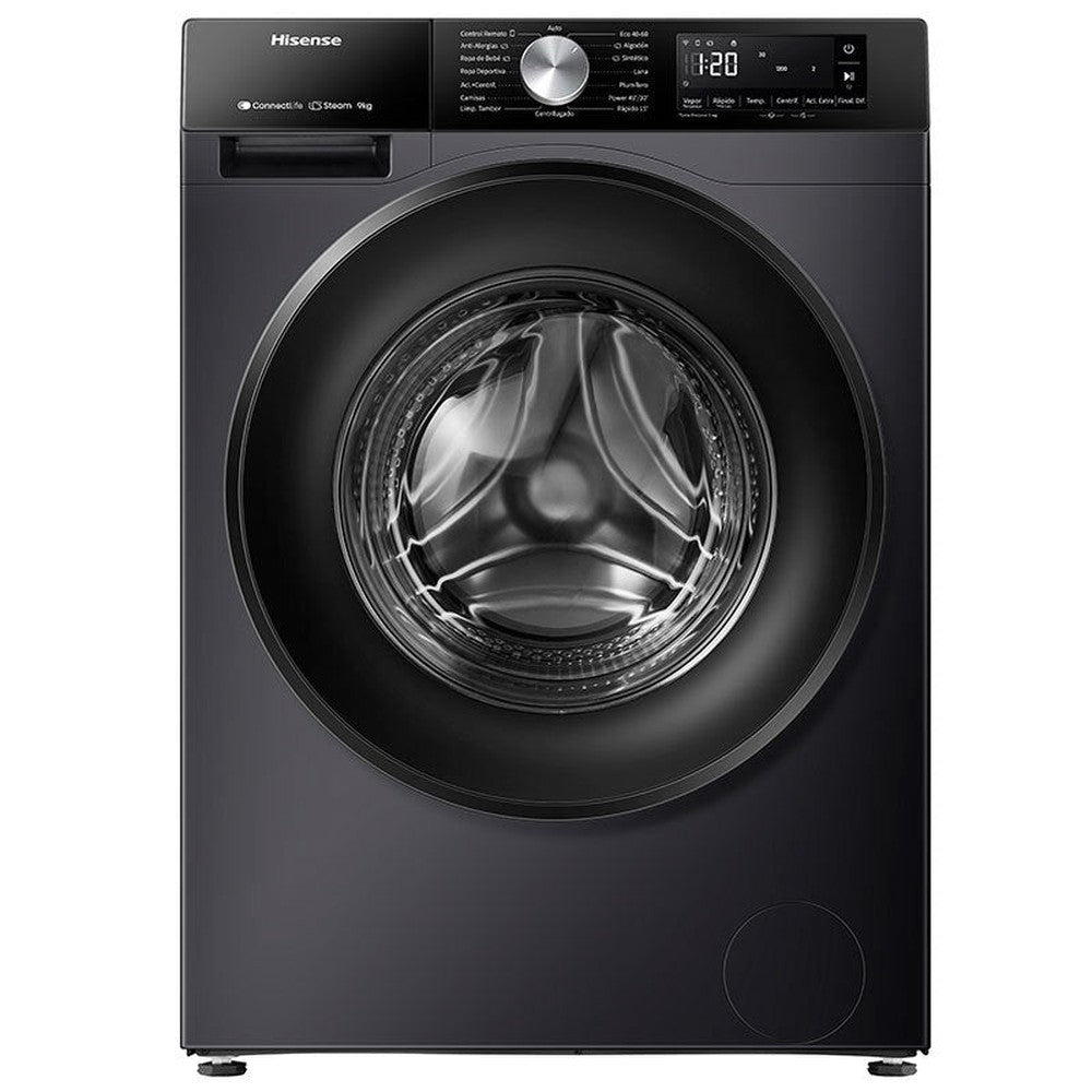 LAVADORA HISENSE WF3S9043BB3 A 9KG - -