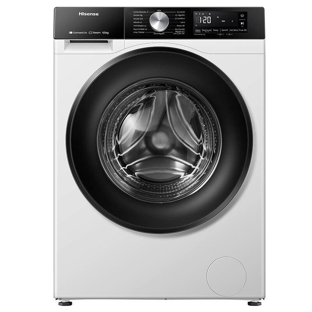 LAVADORA HISENSE WD3S9043BW3 D/A 9-6KG -