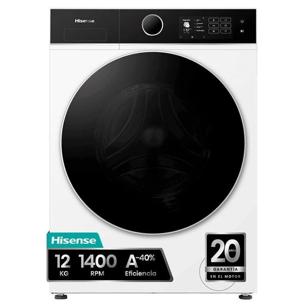 LAVADORA HISENSE WF5I1245BWR A 12KG 1400