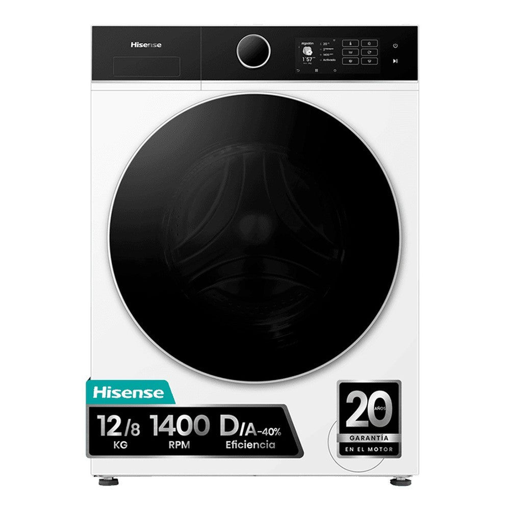 LAVADORA HISENSE WD5I1245BWR D/A 12/8KG-