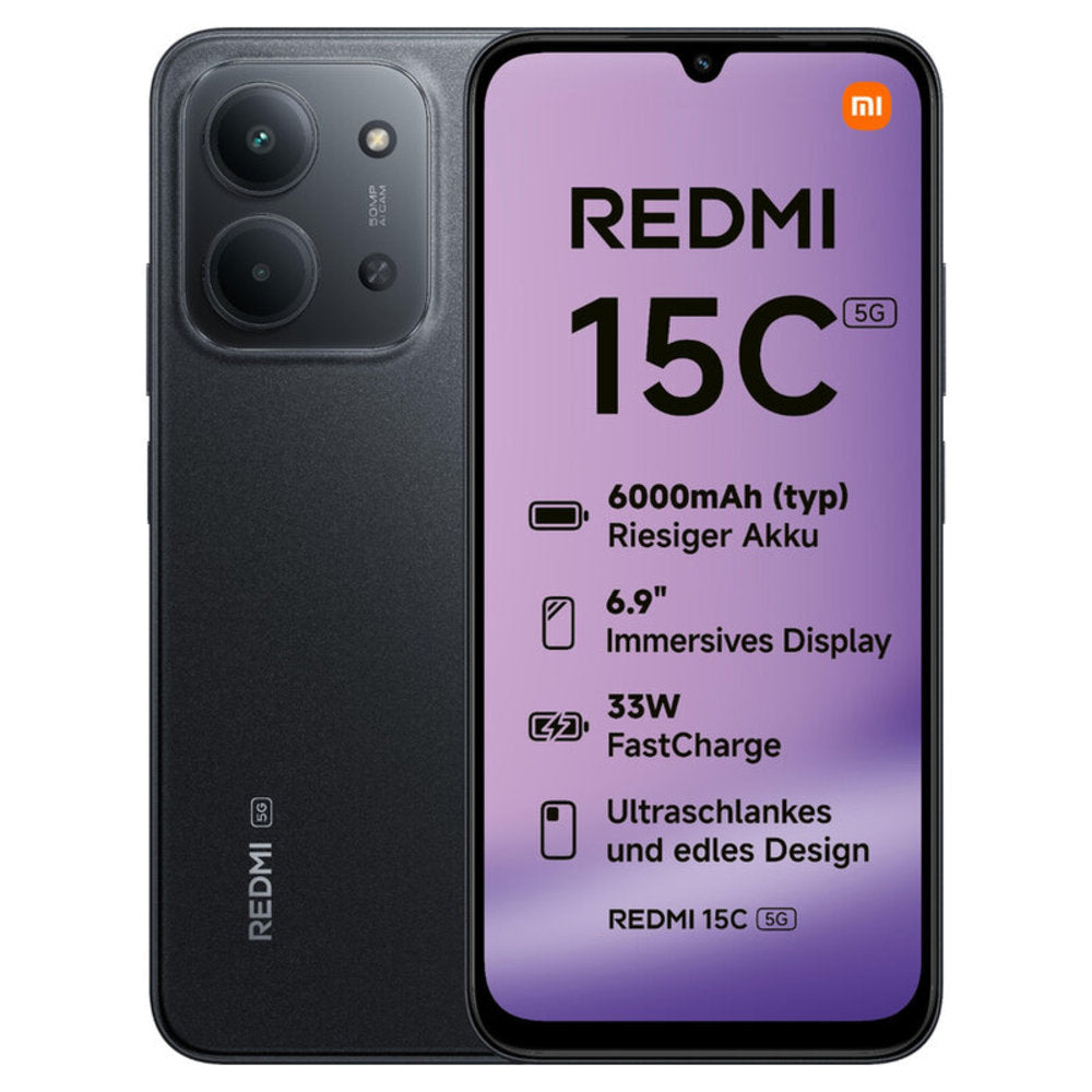 TELEFONO XIAOMI REDMI 15C 4+128GB BLACK