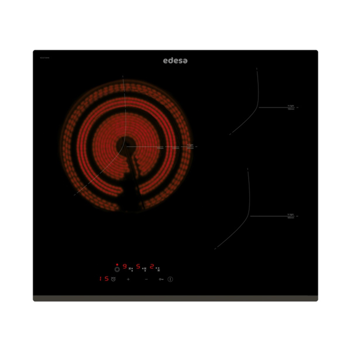 ENCIM EDESA EVT-6328 B /A 52CM 3 VITRO