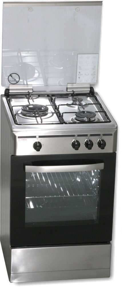 COCINA ROMMER VCH356XFG INOX NAT 3GAS