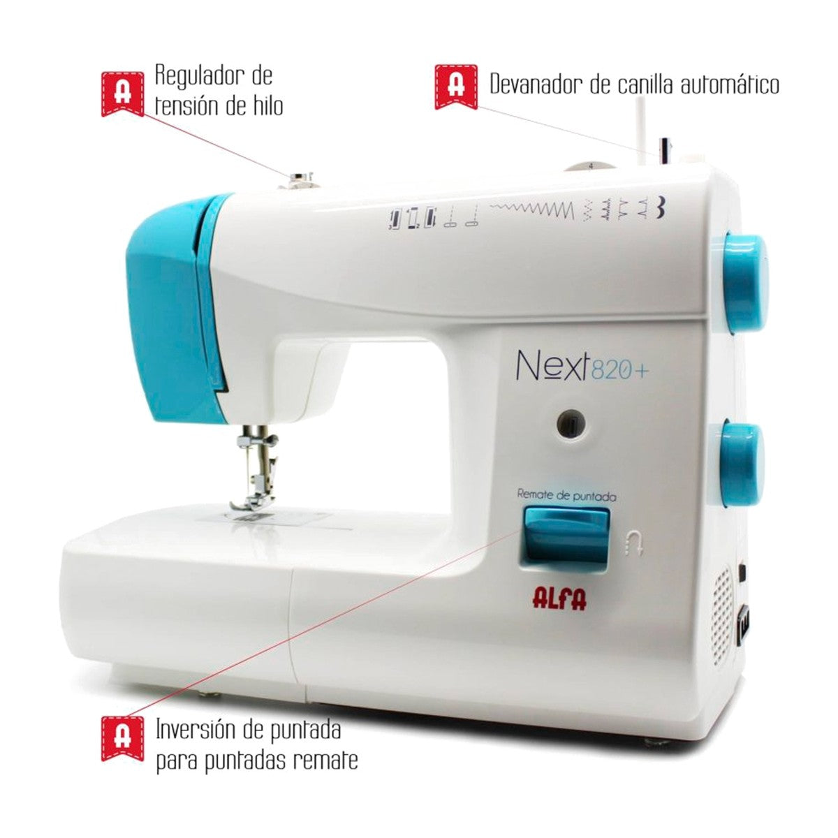 MAQUINA COSER ALFA 820 +