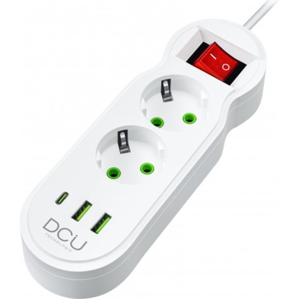 REGLETA DCU 37400102 2 TOMAS + 3 USB