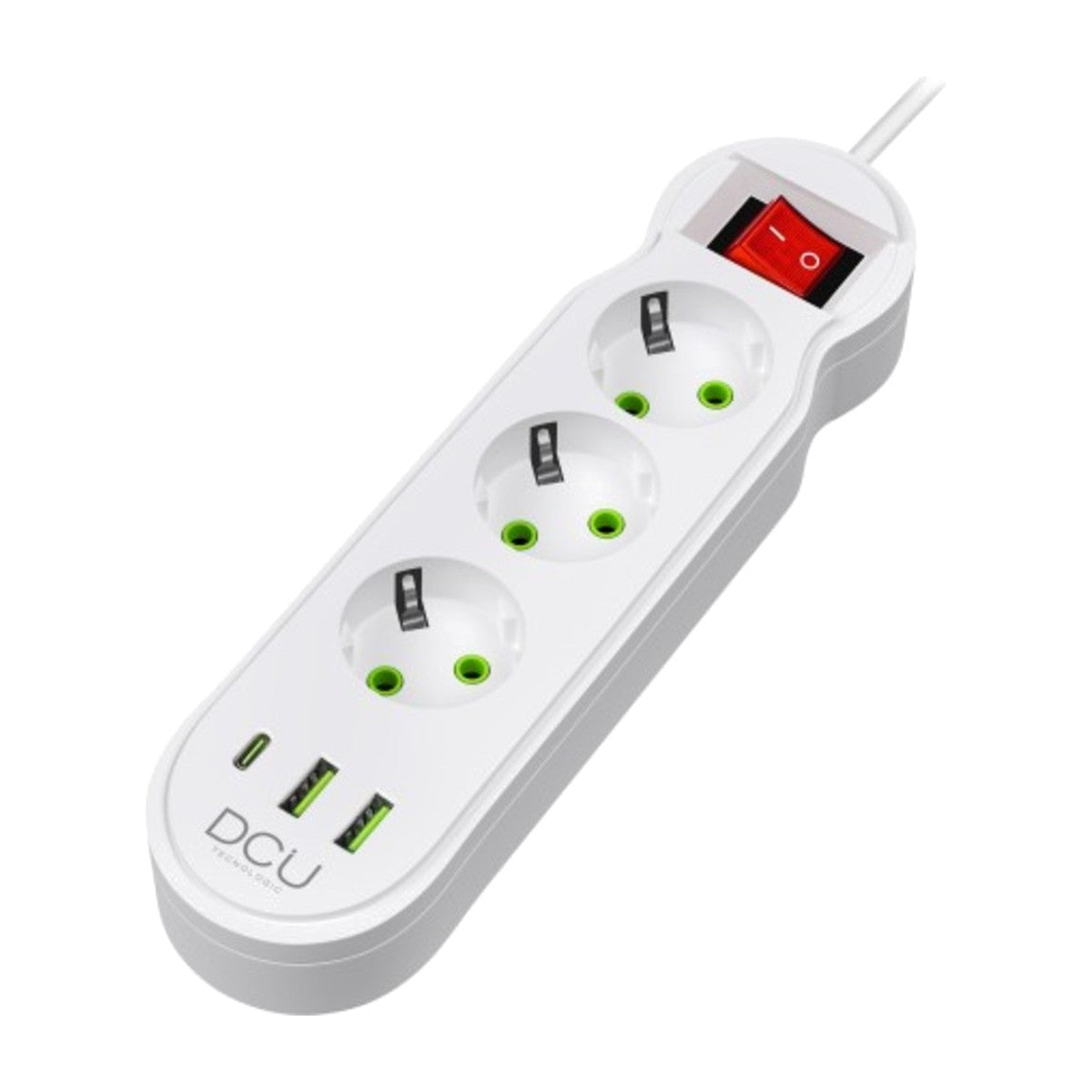 REGLETA DCU 37400103 3 TOMAS + 3 USB