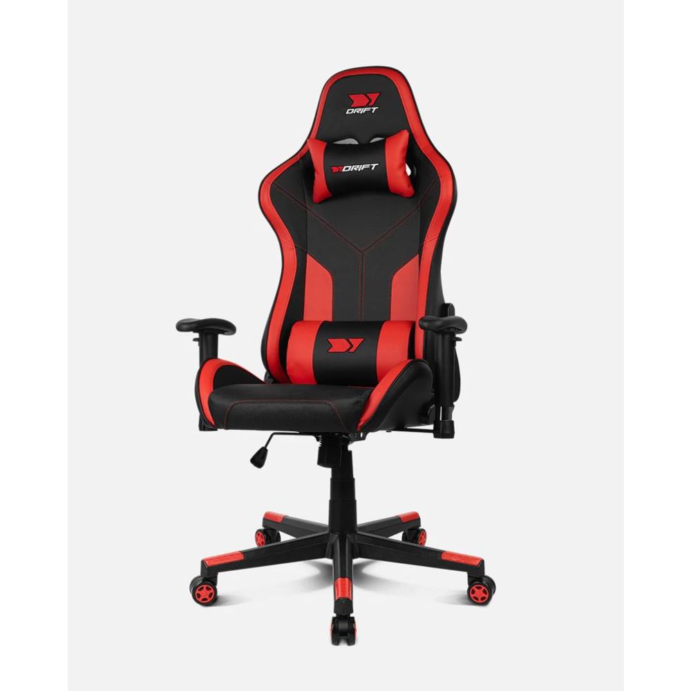 SILLA GAMER DRIFT DR90 PRO GRIS-ROJO