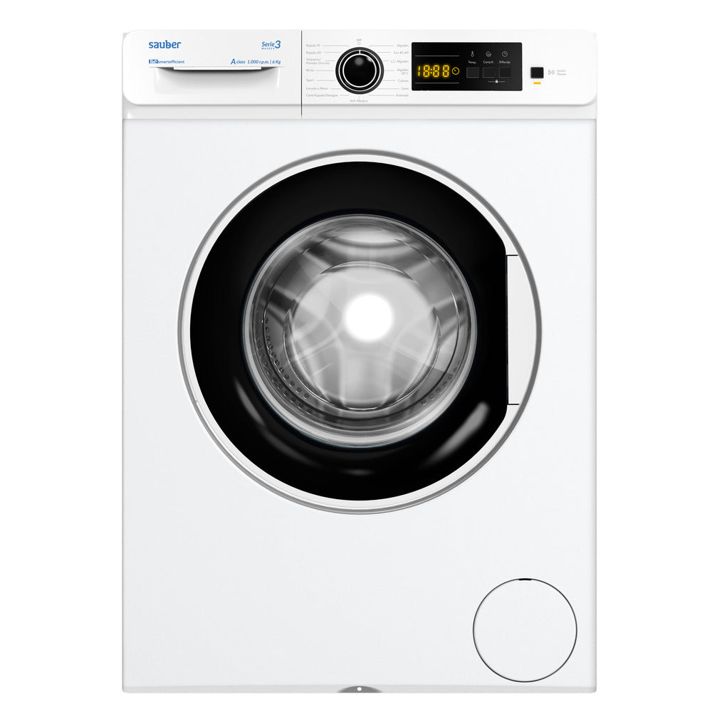 LAVADORA SAUBER SERIE 3-W6105V A 6KG - -