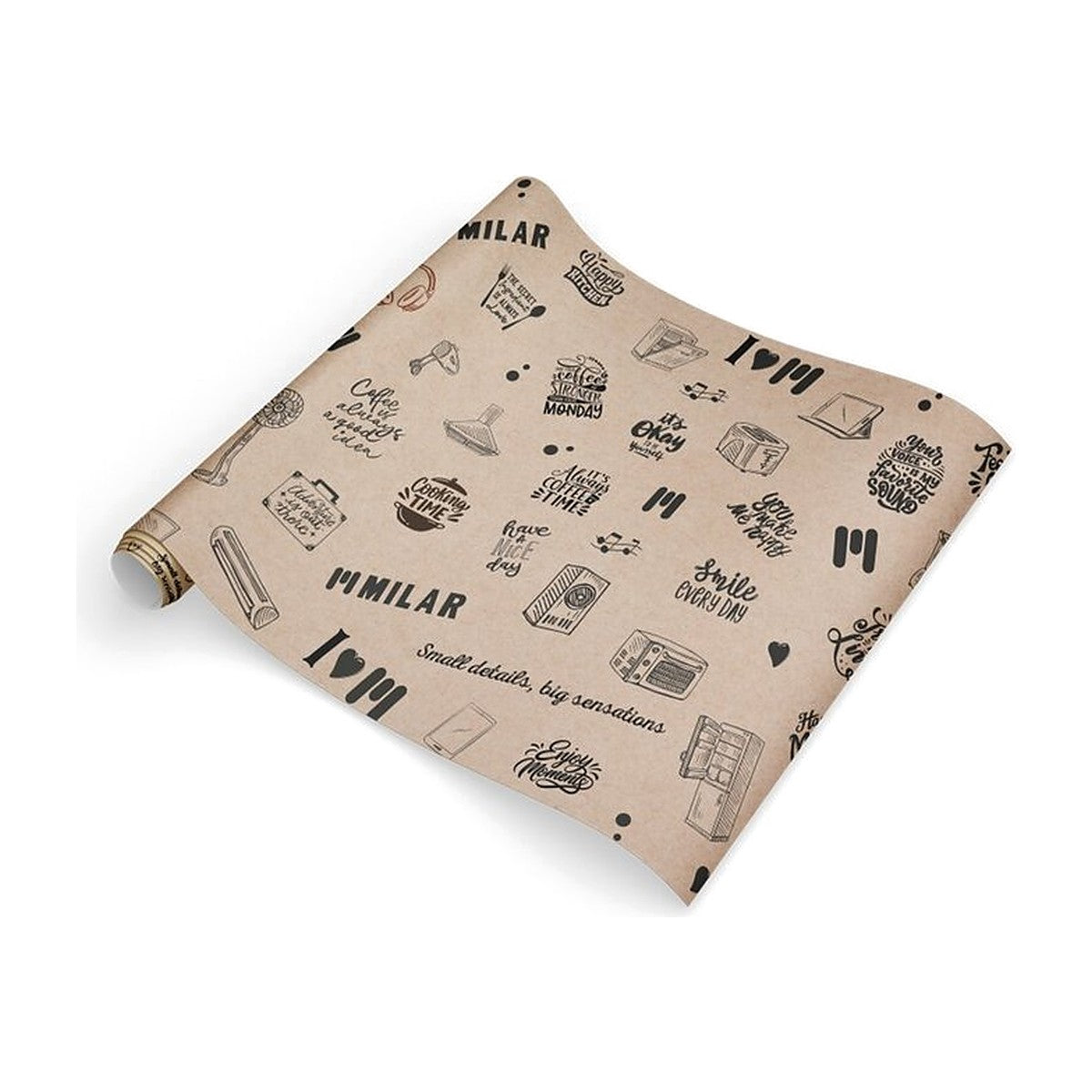 PAPEL REGALO MILAR BOBINA ANCHO 62CM