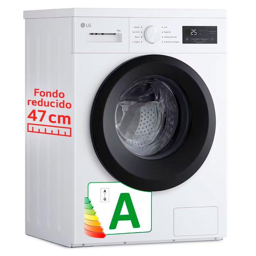 LAVADORA LG F4A10S8NWK A 8KG 1400RPM