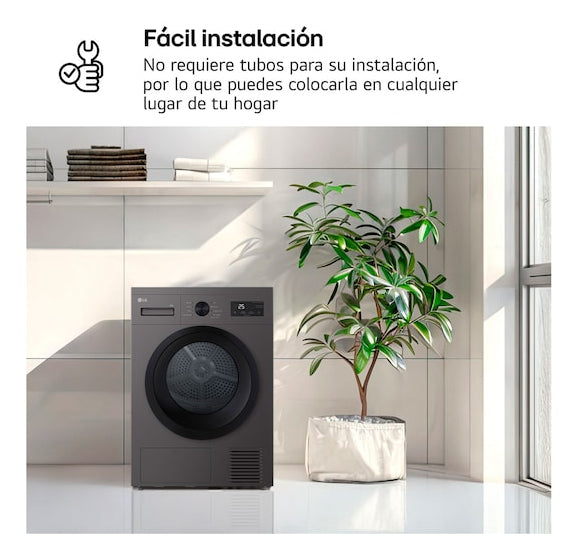 SECADORA LG RHA1008NDK D 8KG GRAFITO