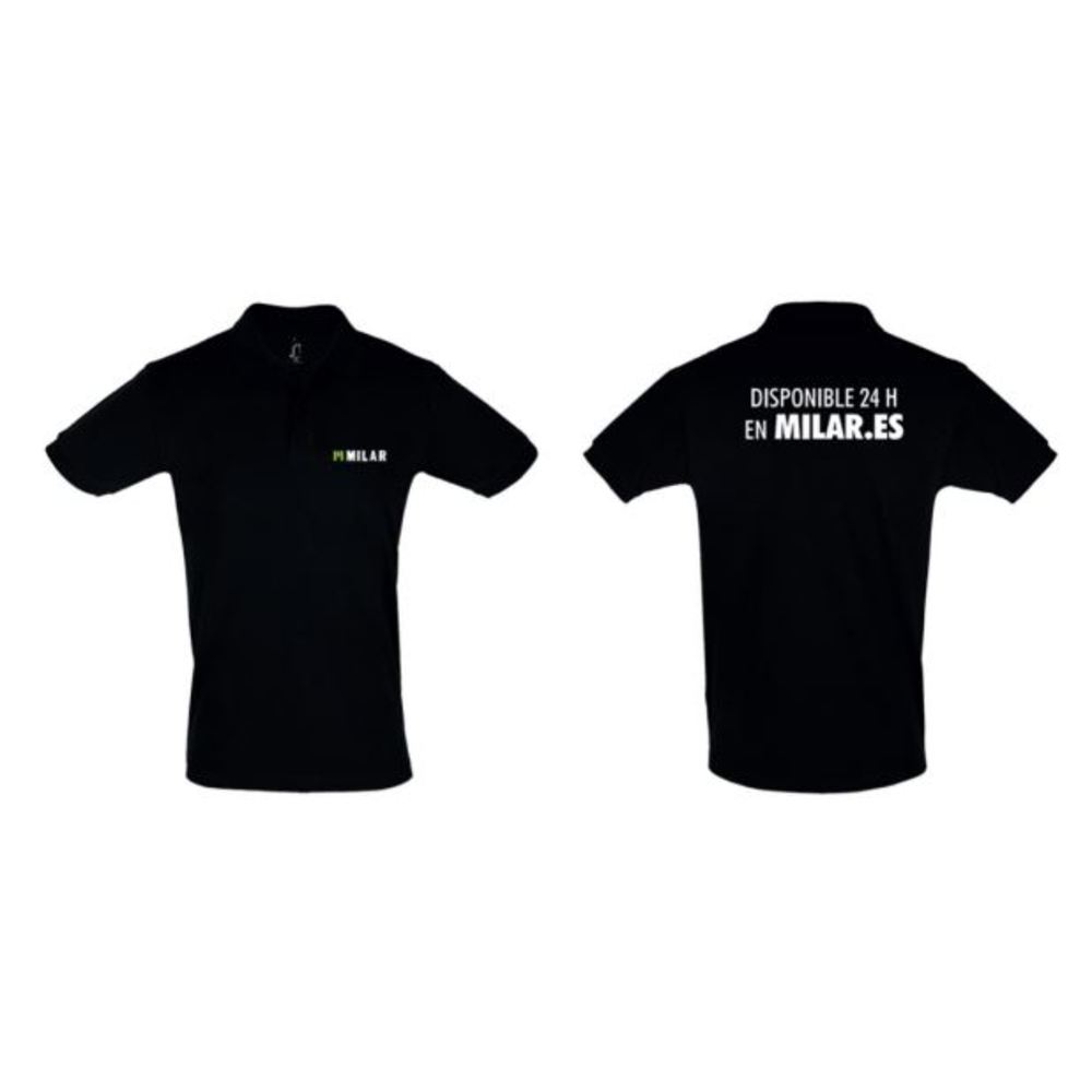 POLO NEGRO M/CORTA MILAR MUJER (L)