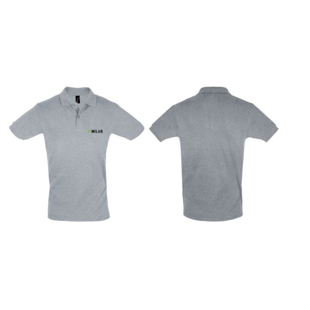 POLO GRIS M/CORTA MILAR MUJER (M)