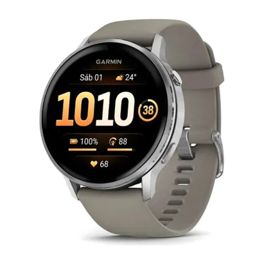 RELOJ GARMIN VENU 4 45 MM PLATEADO BISEL
