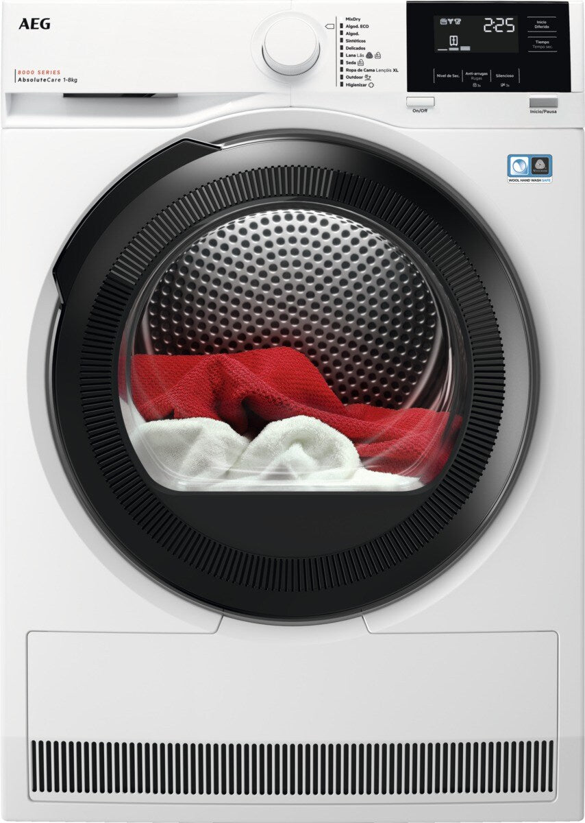 SECADORA AEG TR818A4OB C 8KG BLANCA