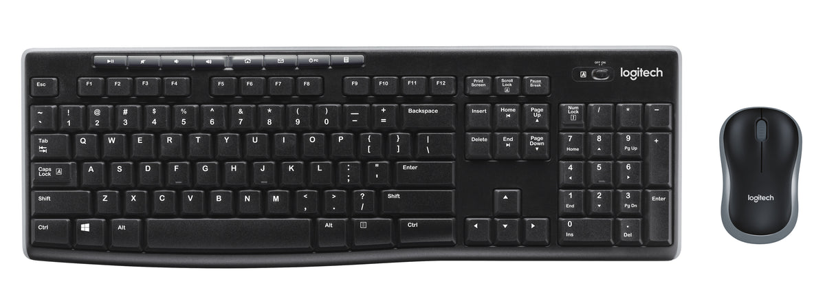 TECLADO+RATON LOGITECH MK270 WIRELES NGR