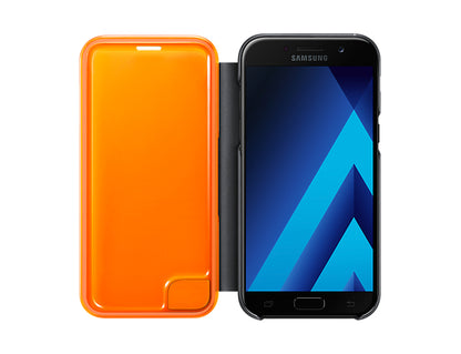 FUNDA SAMSUNG FLIP COVER NEON A5 NEGRA