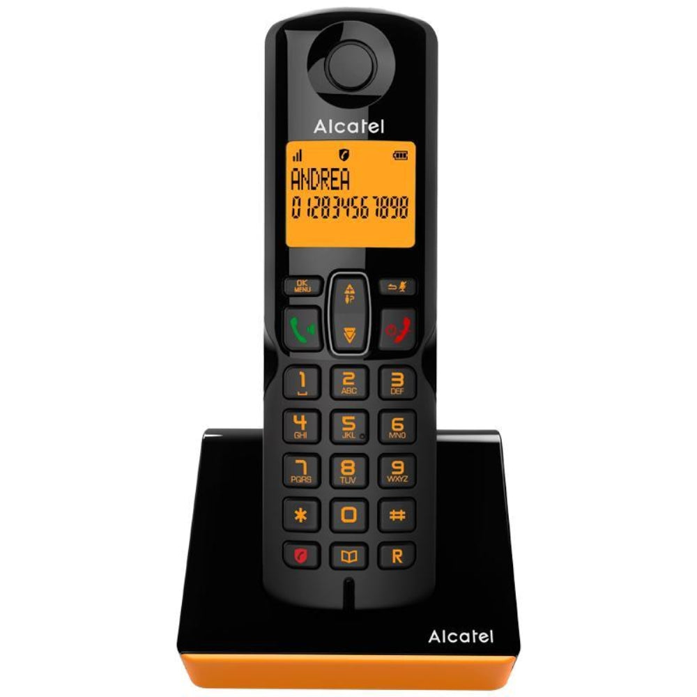 TELEFONO ALCATEL DEC S280 BLACK+ORANGE