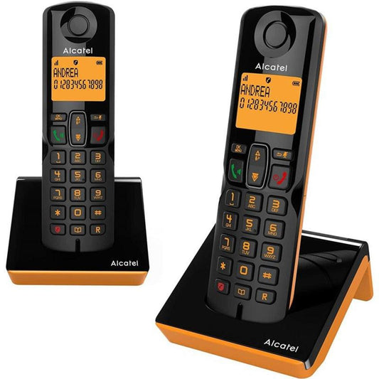 TELEFONO ALCATEL DEC S280 DUO BLACK+ORAN