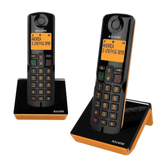 TELEFONO ALCATEL DEC S280 DUO BLACK+ORAN