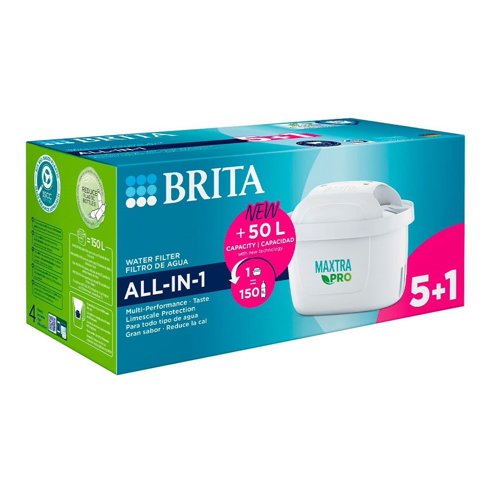 FILTRO BRITA PACK 6 (5+1) MX PRO ALL-IN