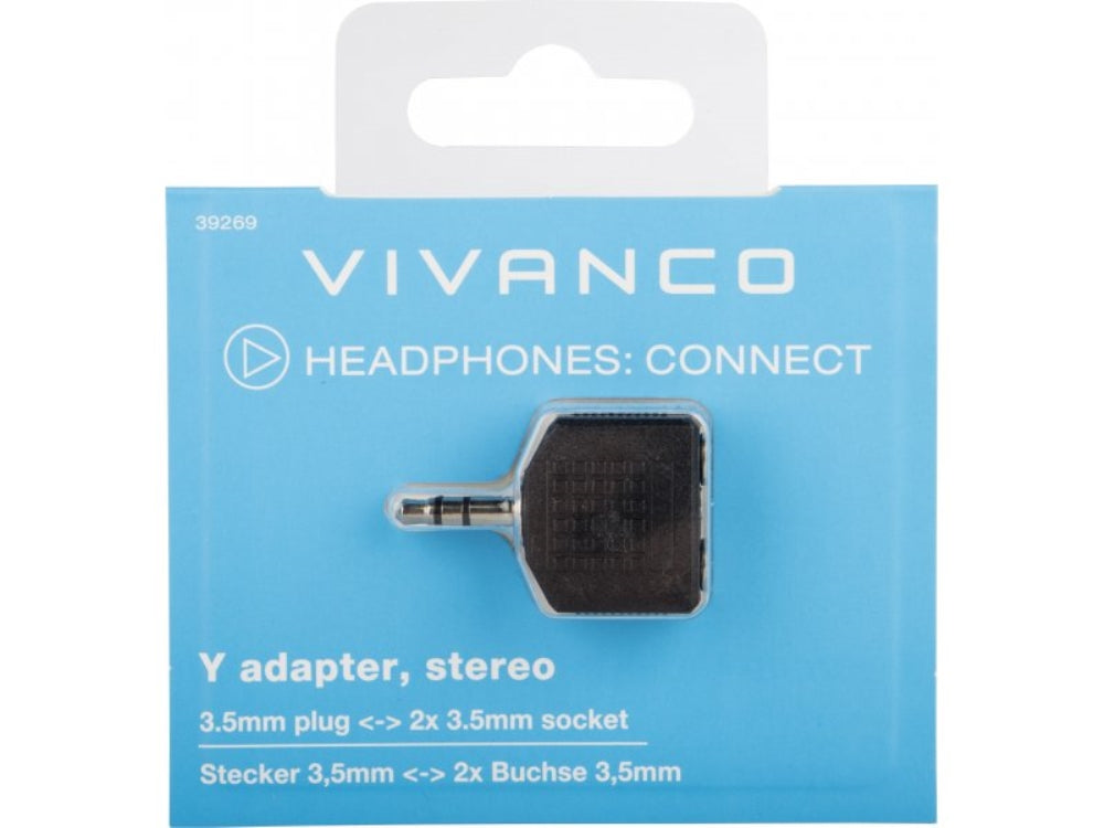 ADAPTADOR VIVANCO 39269 3.5M-2X3.5MM