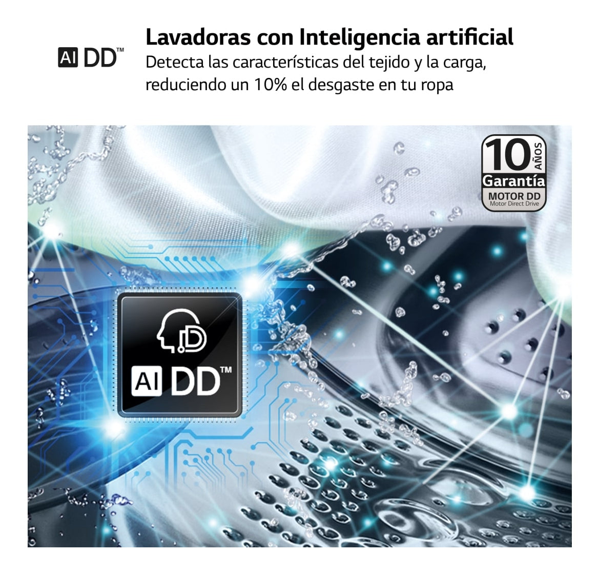 LAVADORA LG F4WR7010AGS A 10KG 1400RPM