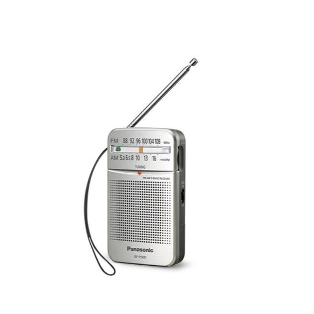 TRANSISTOR PANASONIC RF-P50D PLATA AM/FM