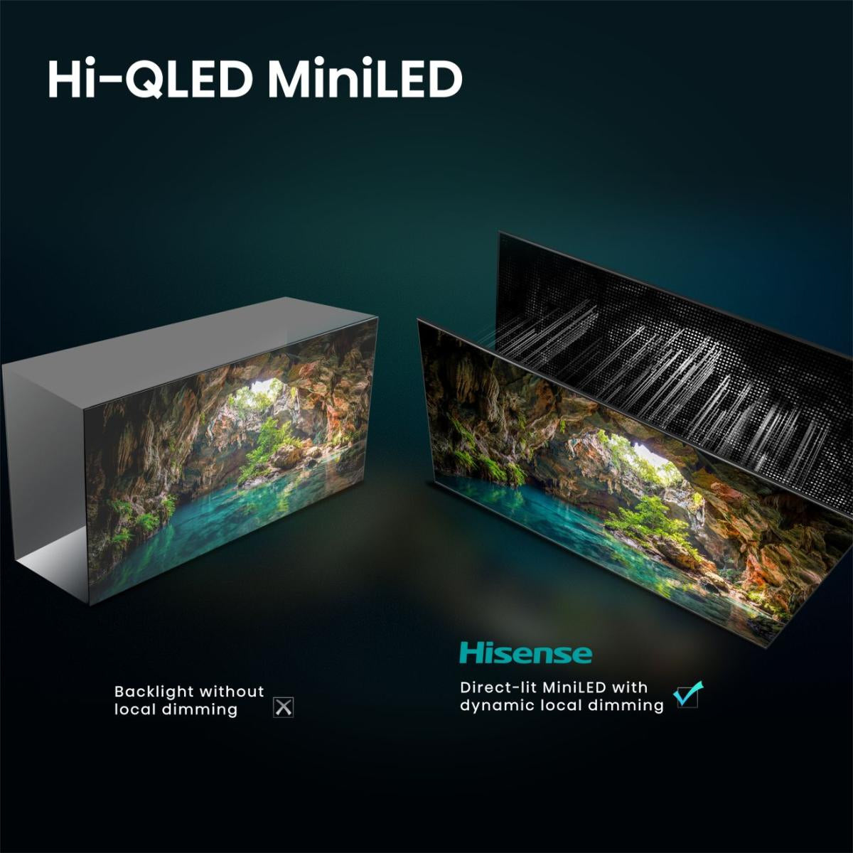 TVC HISENSE 55" LED 55U7SE MINILED 4K