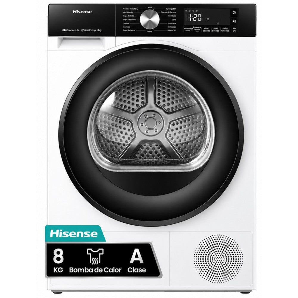 SECADORA HISENSE DH3S802BW2 C 8KG