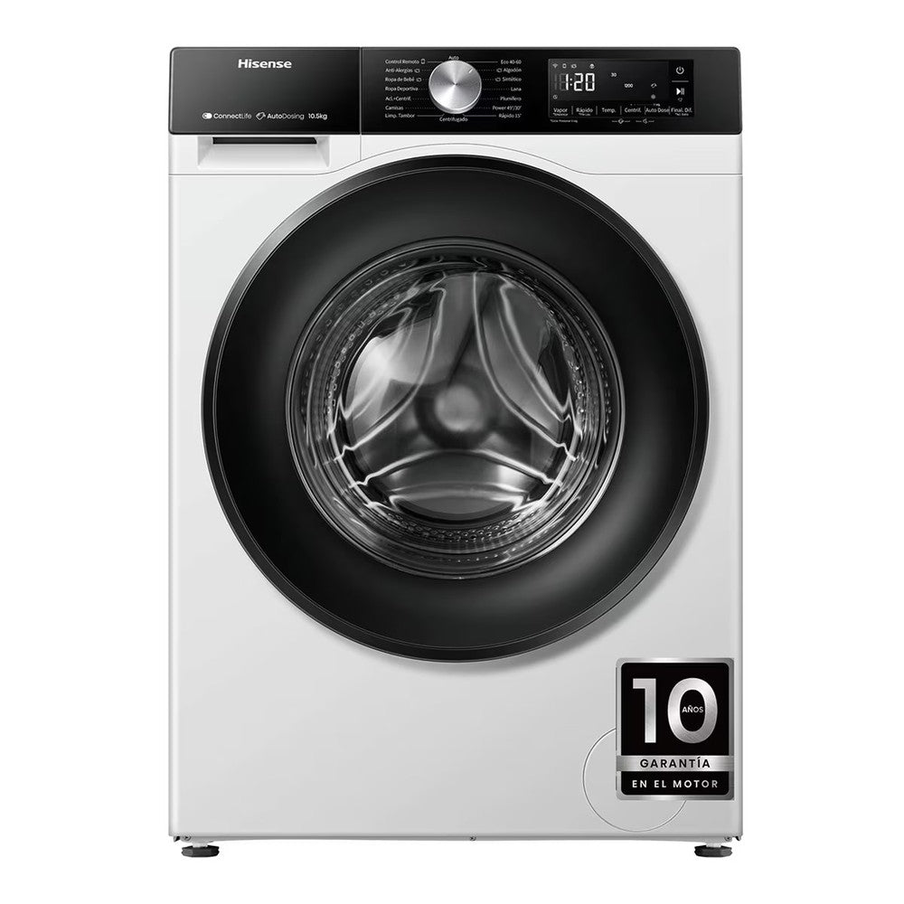 LAVADORA HISENSE WF3S1045BW3 A 10,5KG --