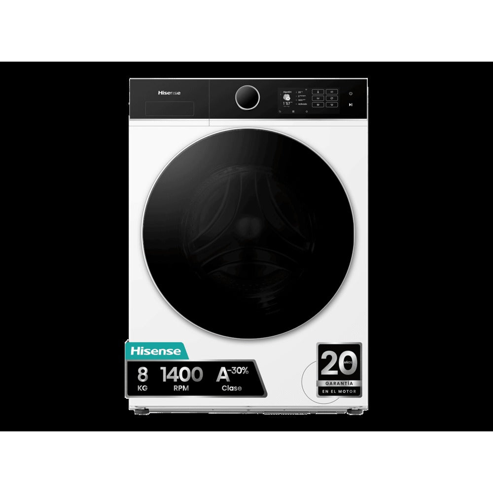 LAVADORA HISENSE WF5I8043BWF A 8KG -