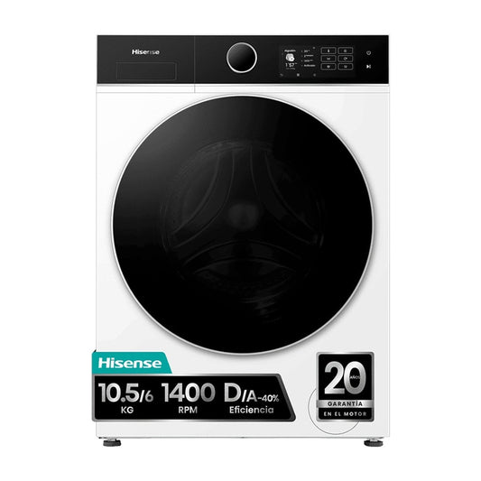 LAVADORA HISENSE WD5I1045BWQ D/A 10,5/6K