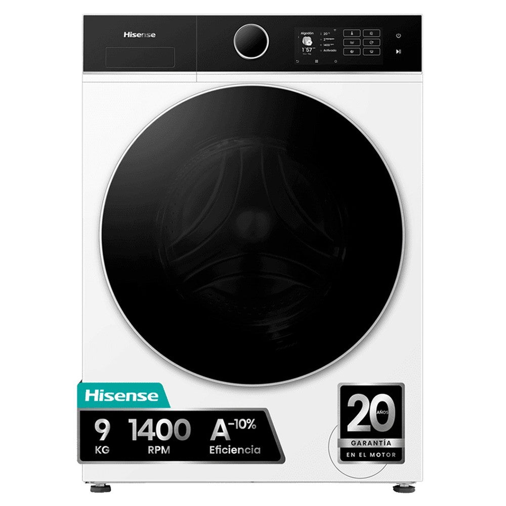 LAVADORA HISENSE WF5I9043BWFS A 9KG -