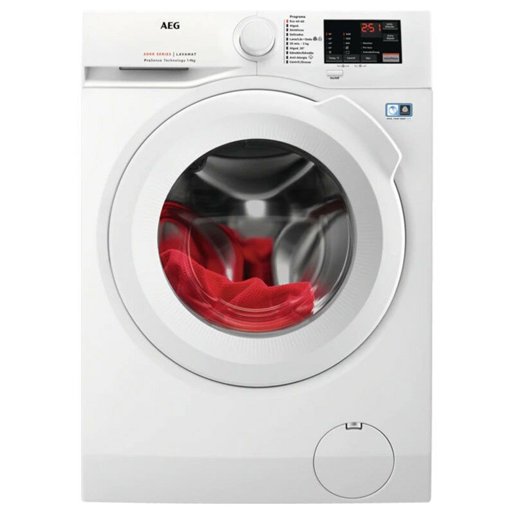 LAVADORA AEG L6FBI947P A 9KG 1400RPM