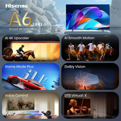 TVC HISENSE 43" LED 43A6S UHD 4K STV