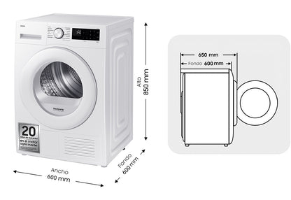 SECADORA SAMSUNG DV90DG52A0TEEC C 9KG --