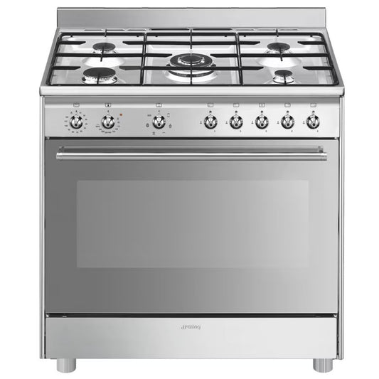 COCINA SMEG SX91GM 90CM 5GAS INOX