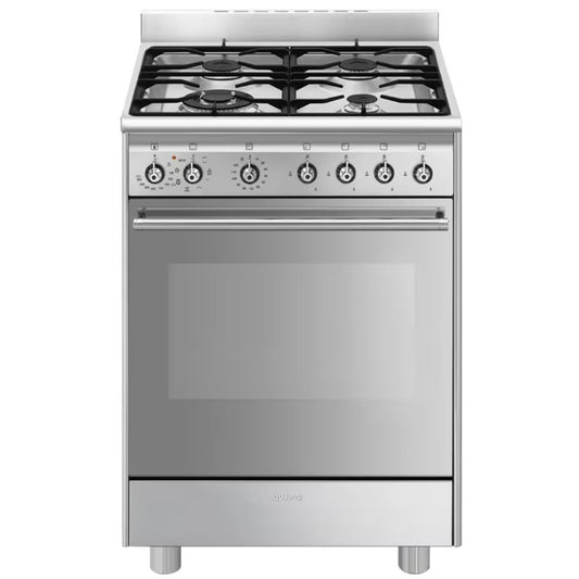 COCINA SMEG SX61GM 60CM 4GAS INOX