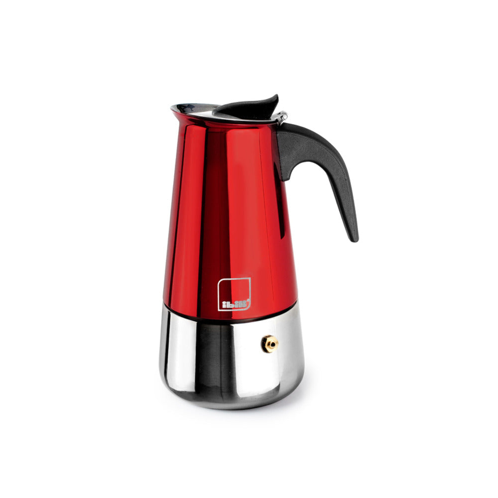 CAFETERA IBILI 629710 10 TAZAS ROJA