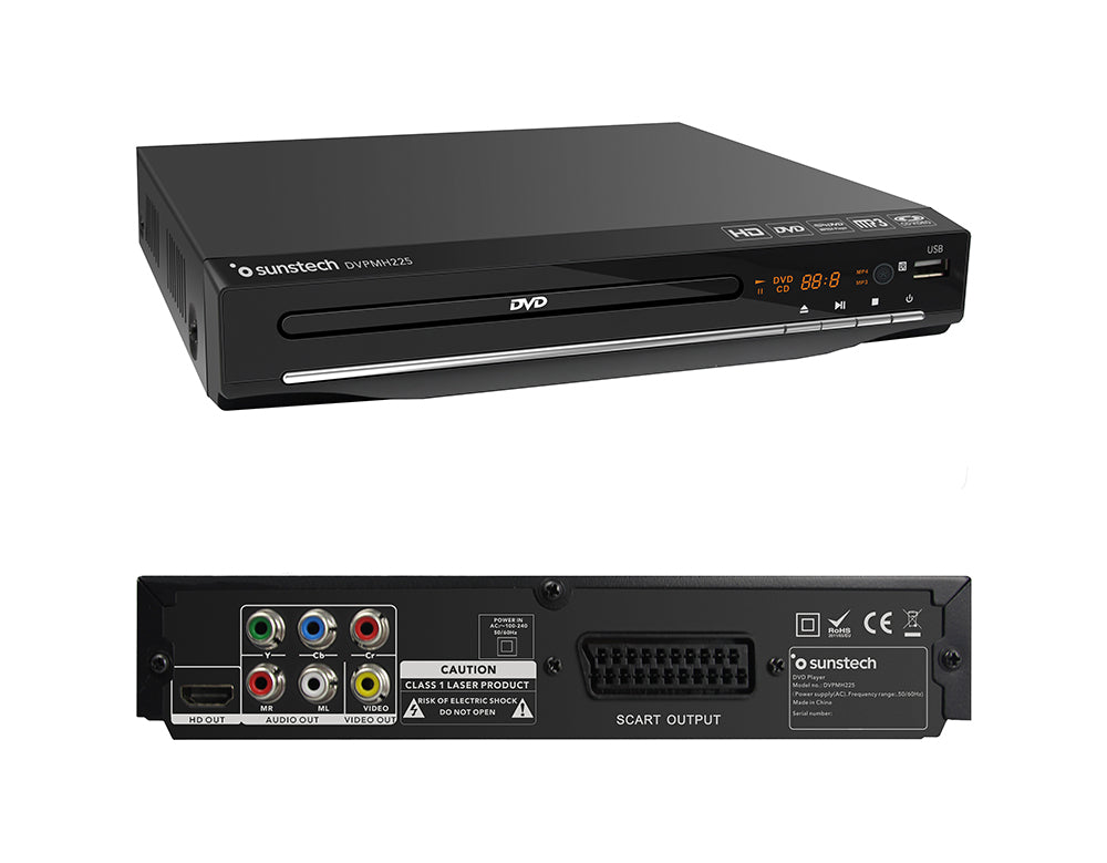 DVD SUNSTECH DVPMH225BK COMPACTO