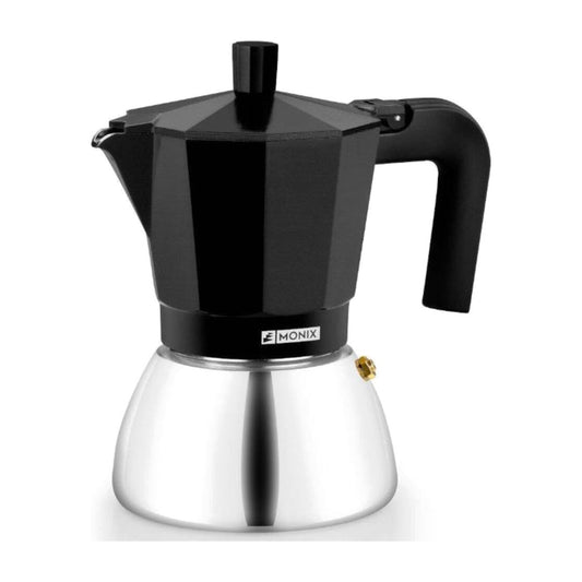 CAFETERA MONIX M863006 INOX BLACK 6T