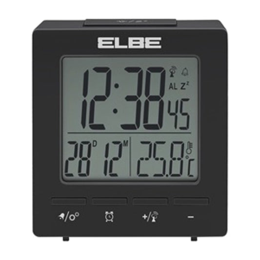 RAD. RELOJ ELBE RD-005-N C/TERMOMETRO