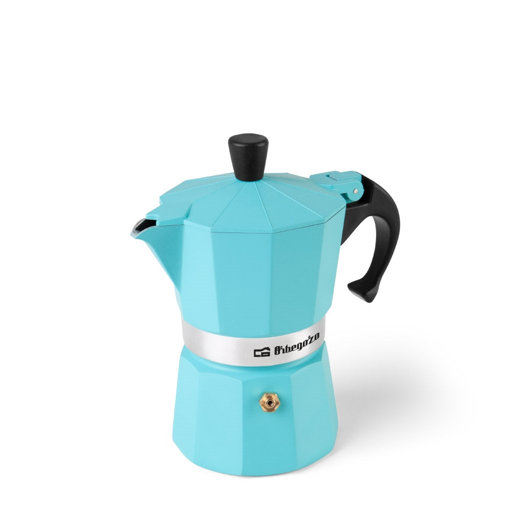 CAFETERA ORBEGOZO KFV 345 3 TAZAS AZUL