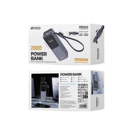 POWER BANCK UNICO PB2242 100/65W 20000MA