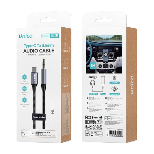 ADAPTADOR UNICO AD1273 USB C/JACK 3,5MM-
