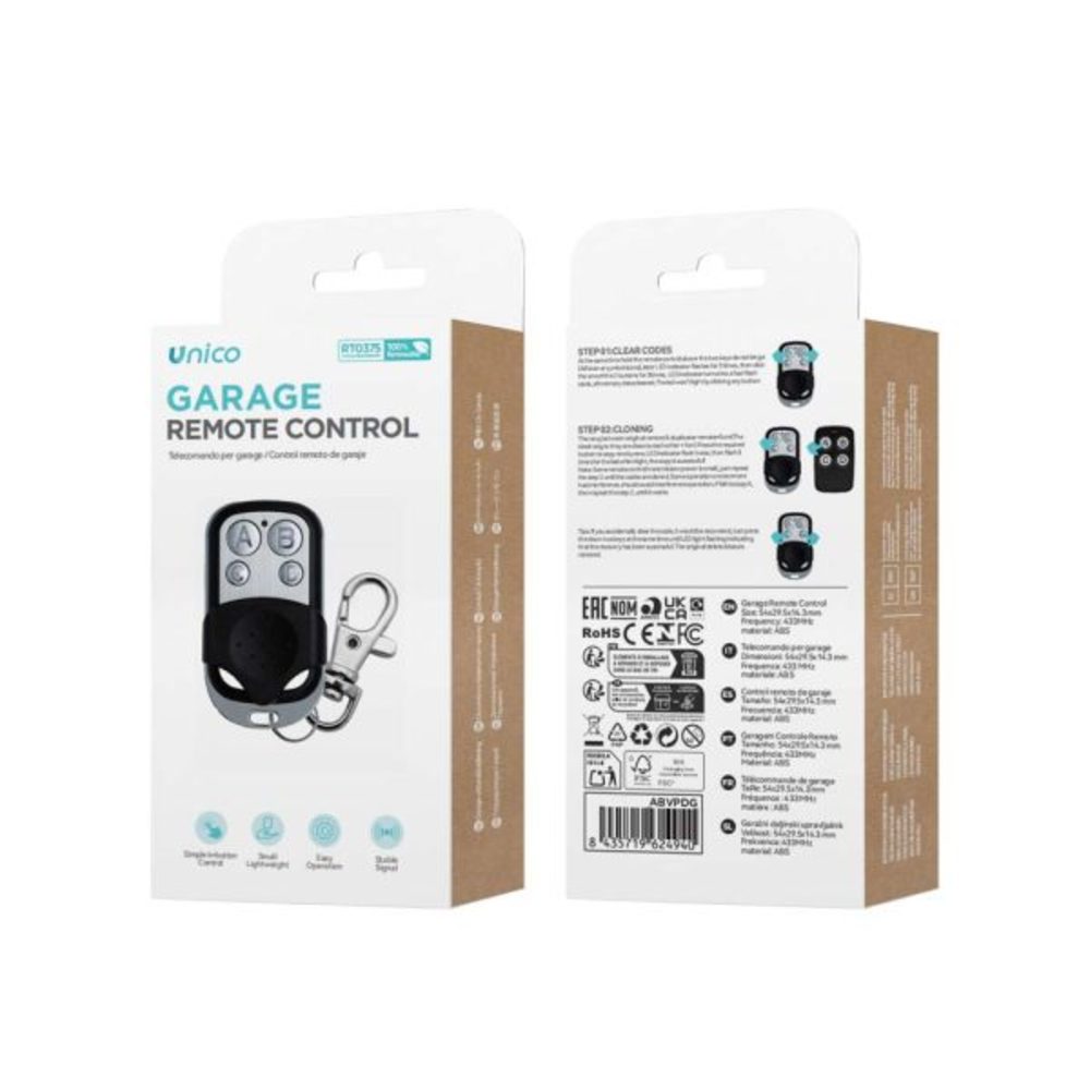 MANDO GARAJE UNICO RT0375 UNIVERSAL